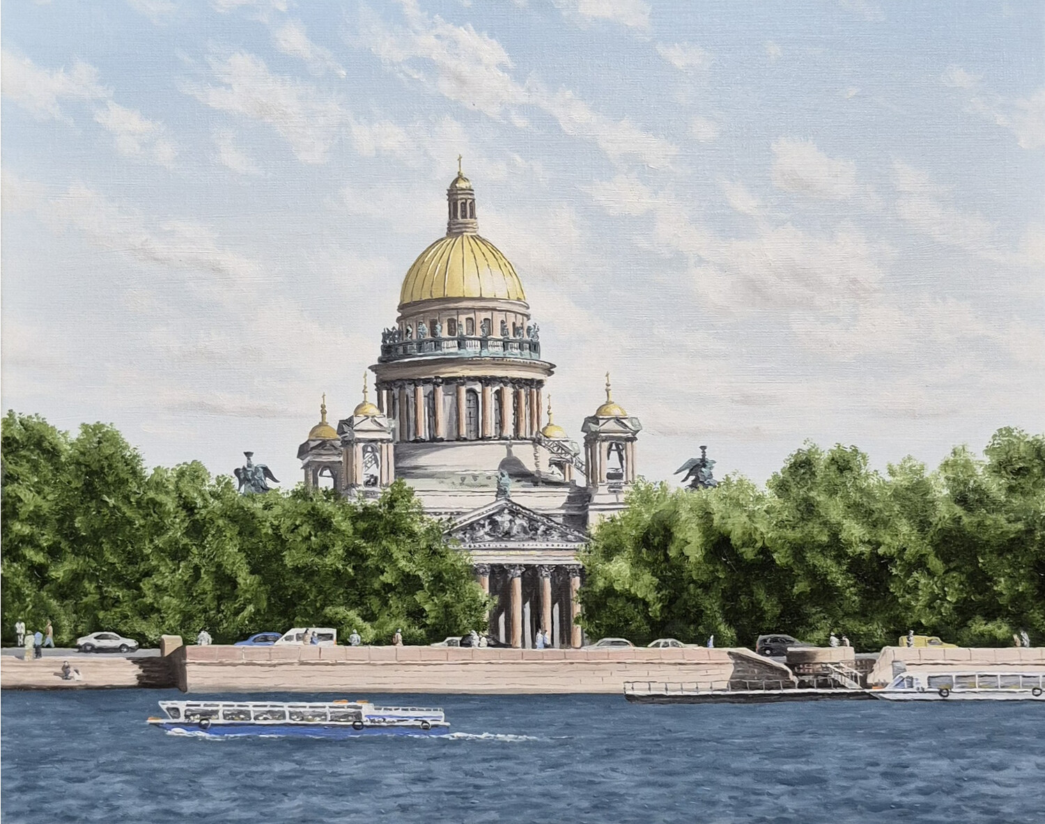 Исаакиевский собор. Вид с Невы