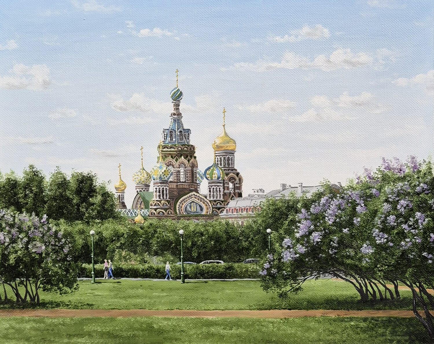 Храм Спаса на крови. Вид с Марсова поля