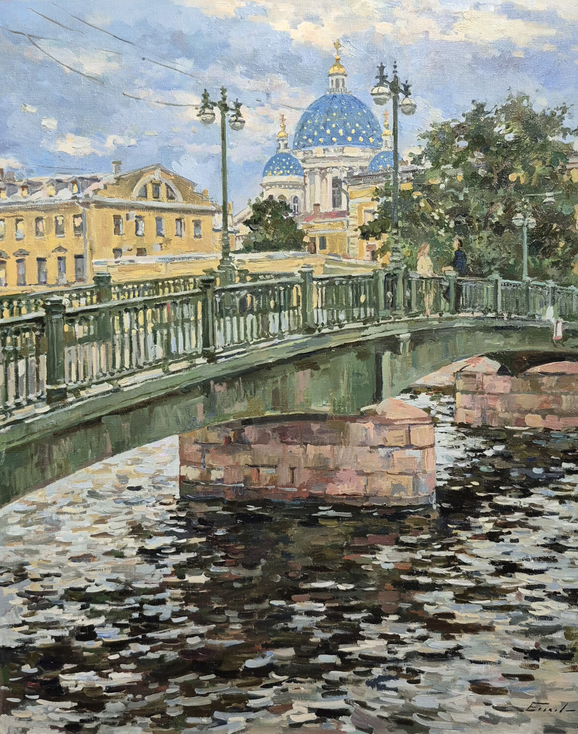 Красноармейский мост. Белая ночь